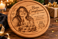 Tagliere Rotondo in Legno Personalizzato con Foto | Idea Regalo Compleanno