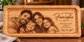Tagliere in Legno Personalizzato con Foto di Famiglia | Idea Regalo Originale